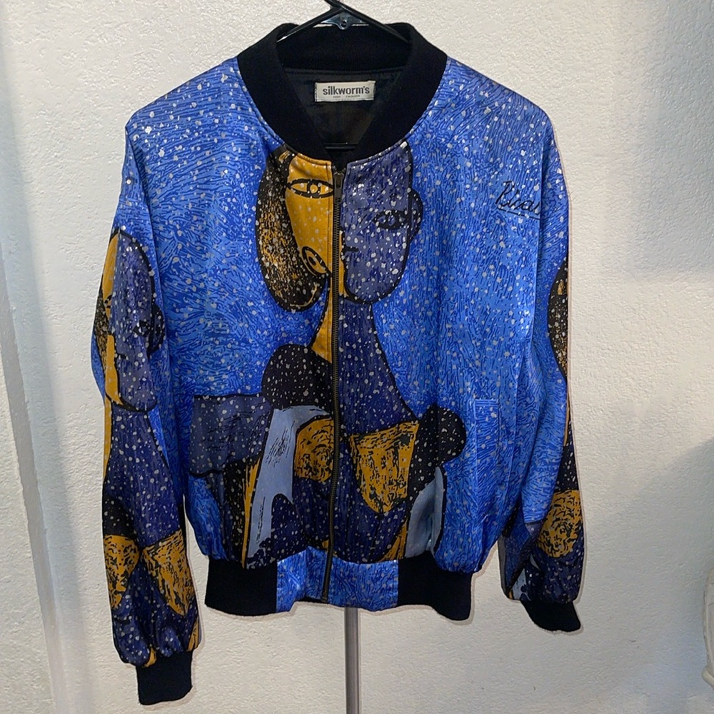 Vintage bomber jacket with Picasso print